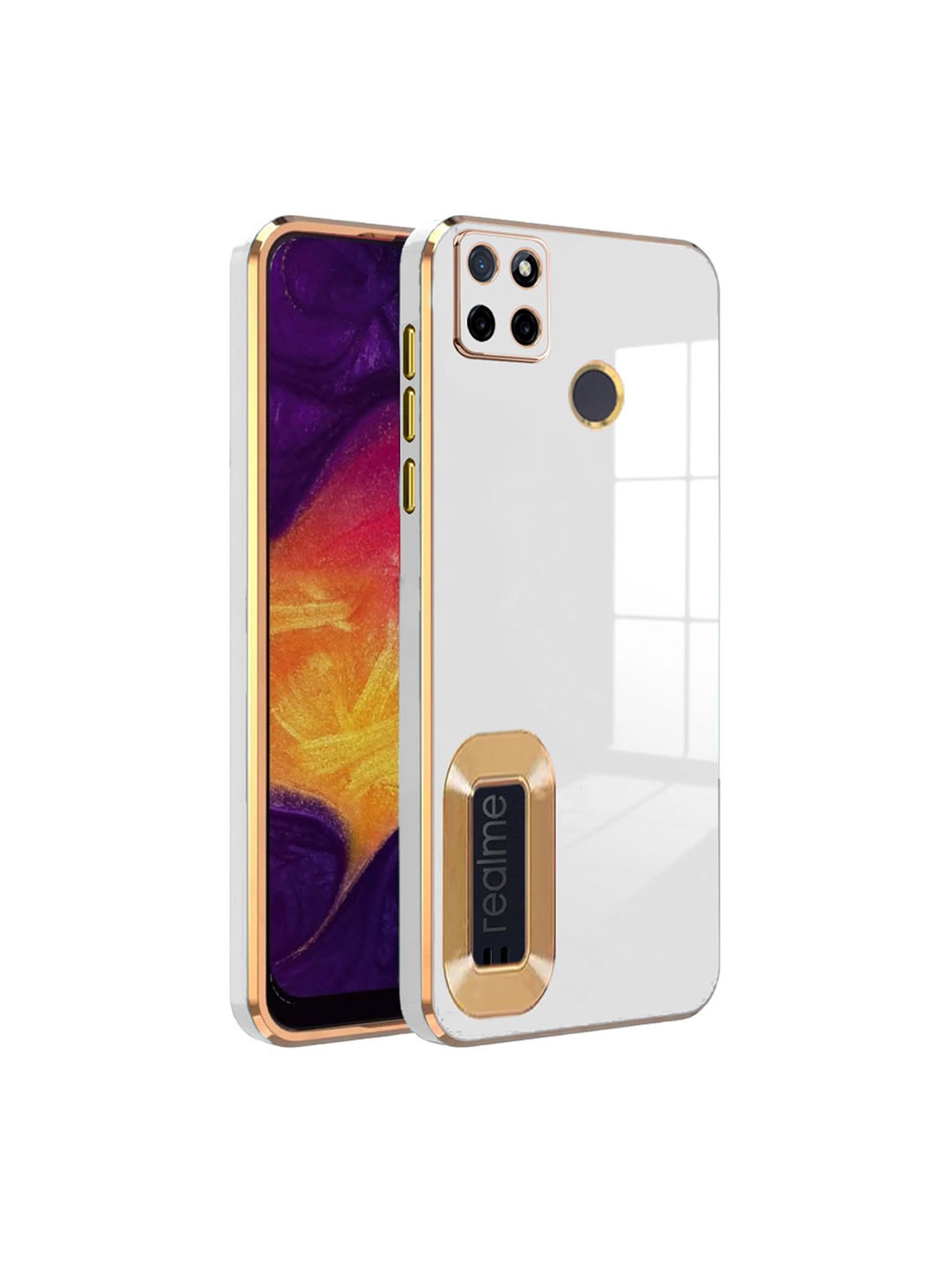 

Karwan Cover Compatible REALME C 21Y Phone Back Cover, White
