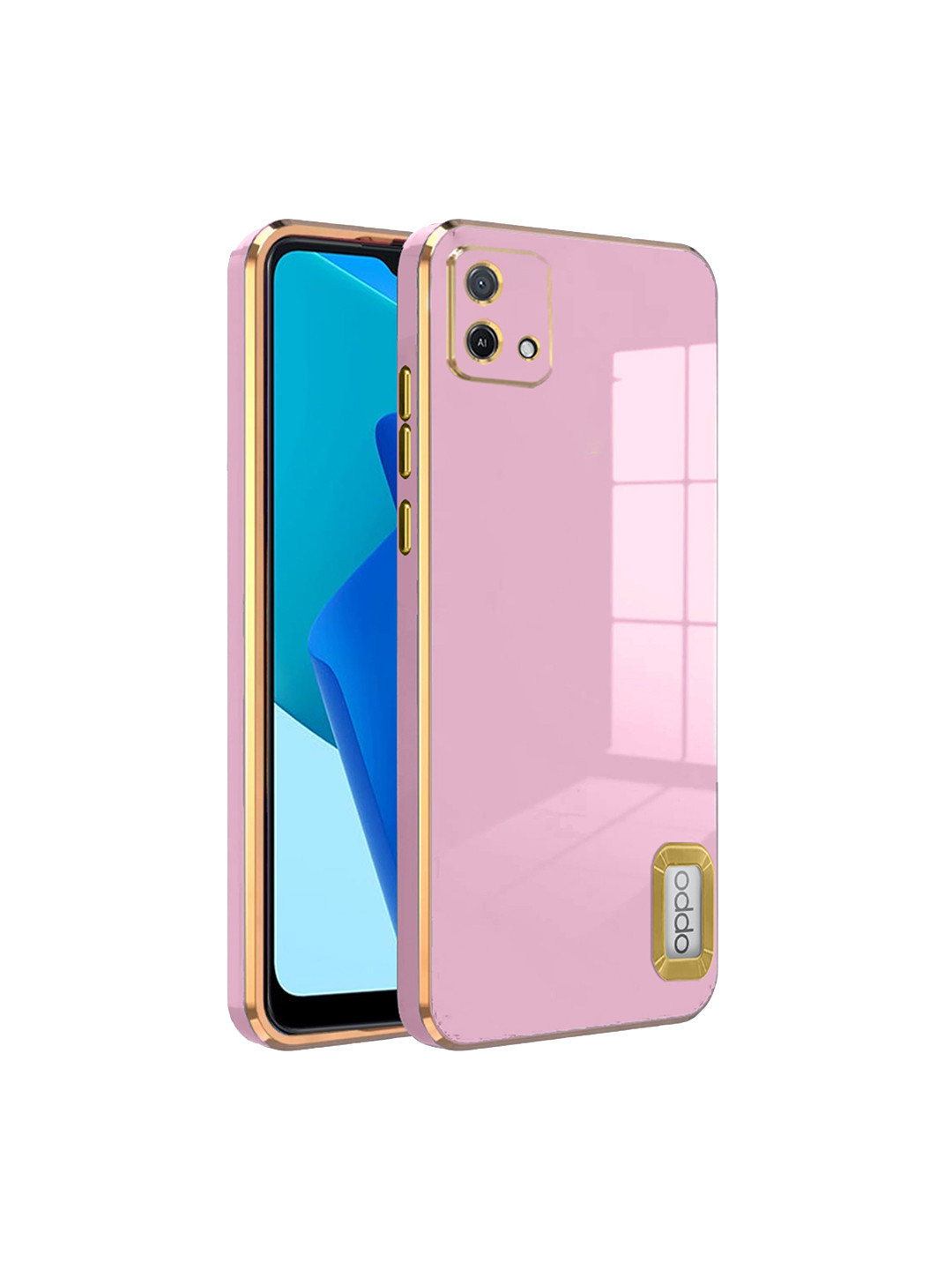 

Karwan Camera Protection oppo A 16K Back Case, Pink