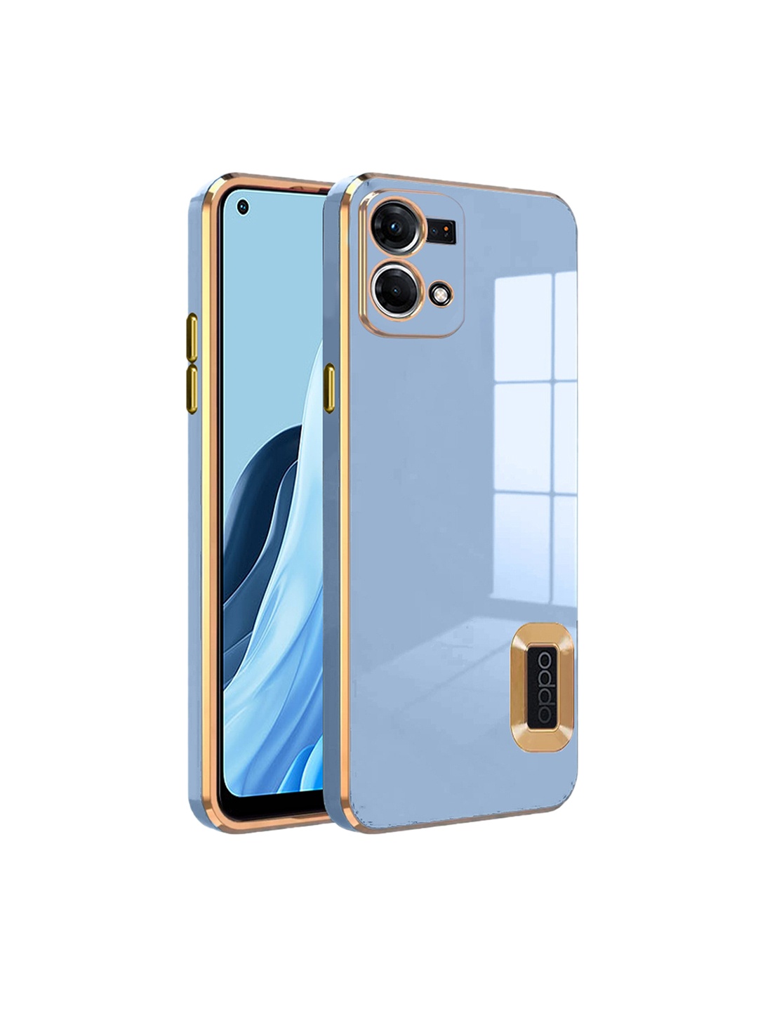 

Karwan Oppo RENO 7 4G Camera Protection & Phone Back Cover, Blue