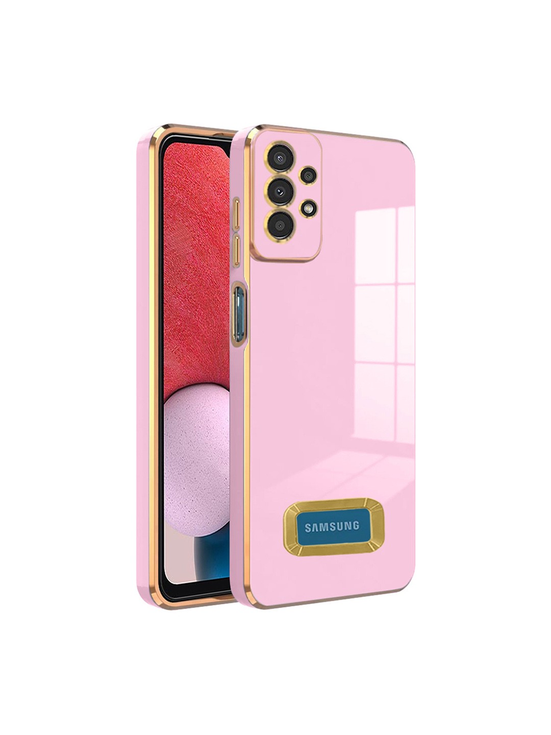 

Karwan Samsung A13 4G Camera Protection & Phone Back Cover, Pink