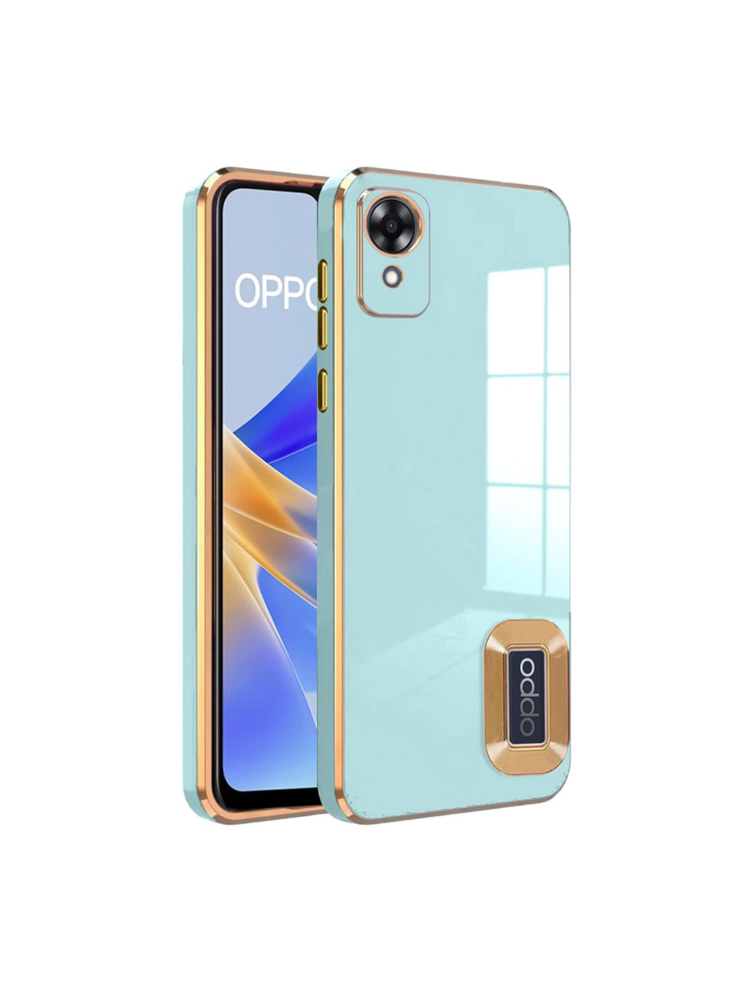 

Karwan Camera Protection Oppo A 17K Phone Back Case, Sea green
