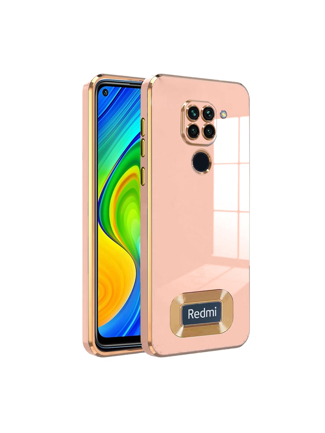

Karwan Camera Protection MI Note 9 Back Case, Peach