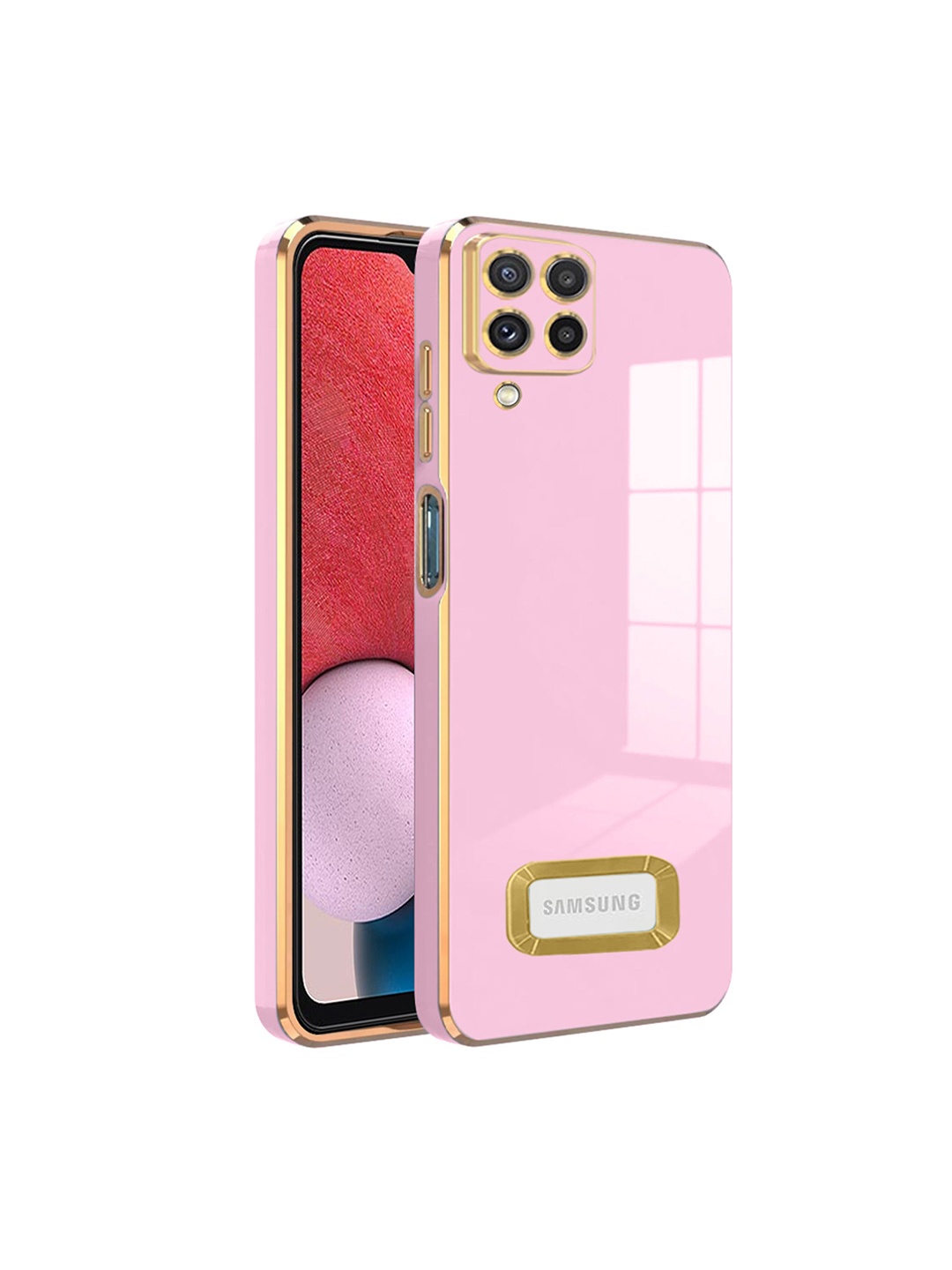 

Karwan Camera Protection Samsung A22 Back Case, Pink