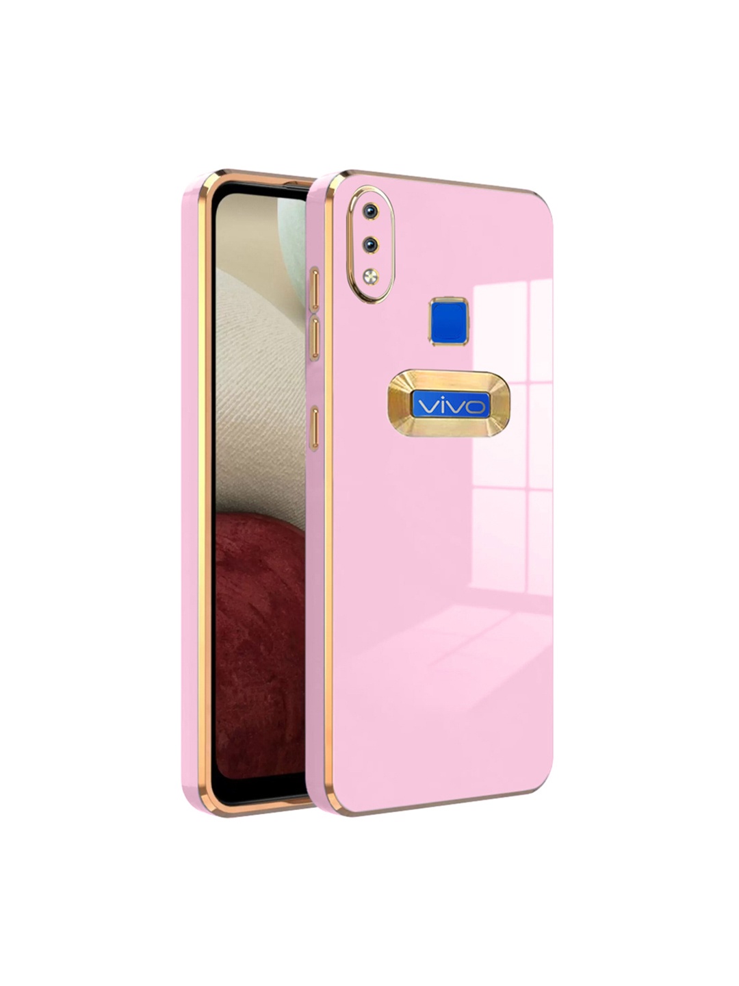 

Karwan Vivo Y91 Camera Protection & Phone Back Cover, Pink