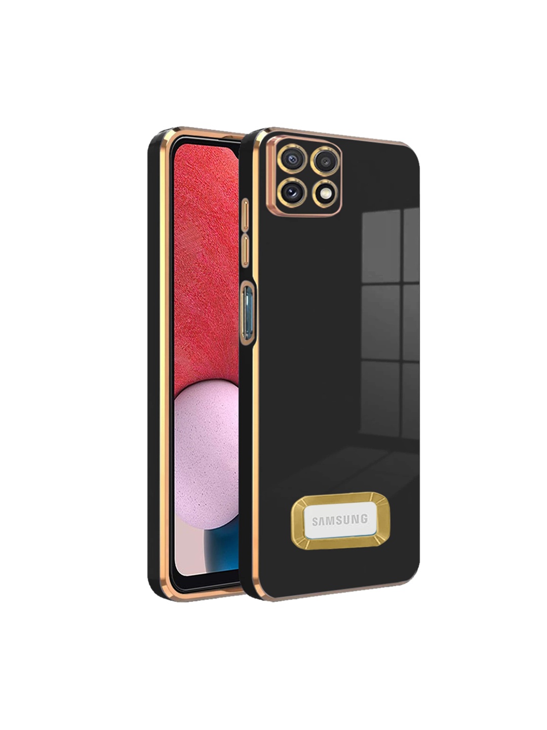 

Karwan Samsung A22 5G Camera Protection & Phone Back Cover, Black