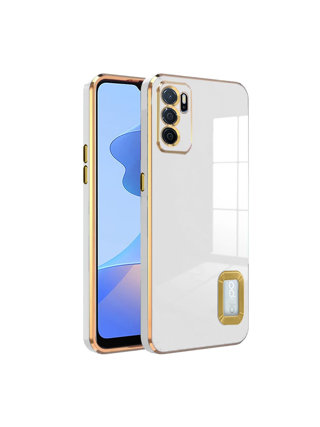 

Karwan Oppo A 16 Camera Protection & Phone Back Cover, White