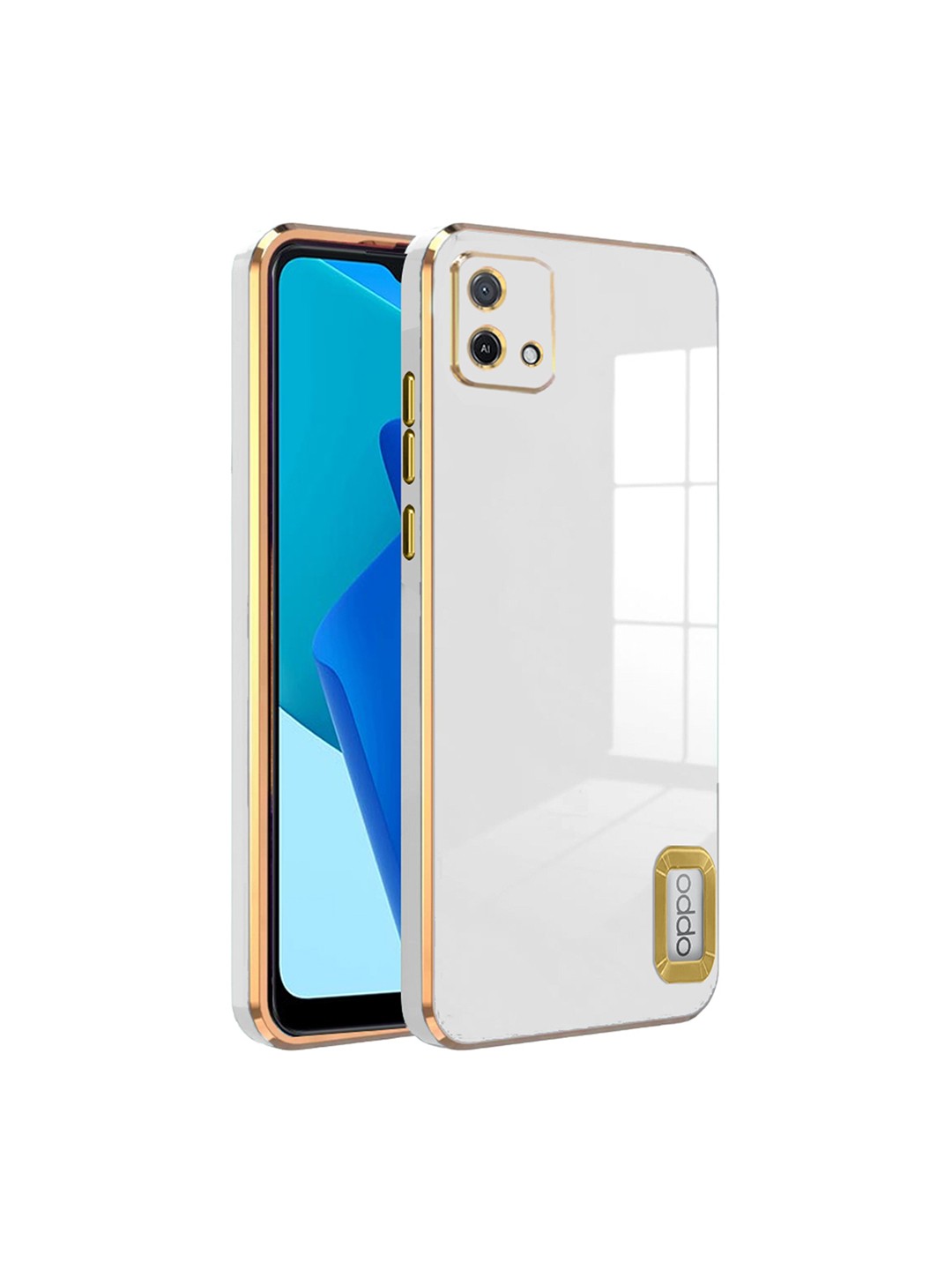 

Karwan Oppo A 16K Camera Protection & Phone Back Cover, White