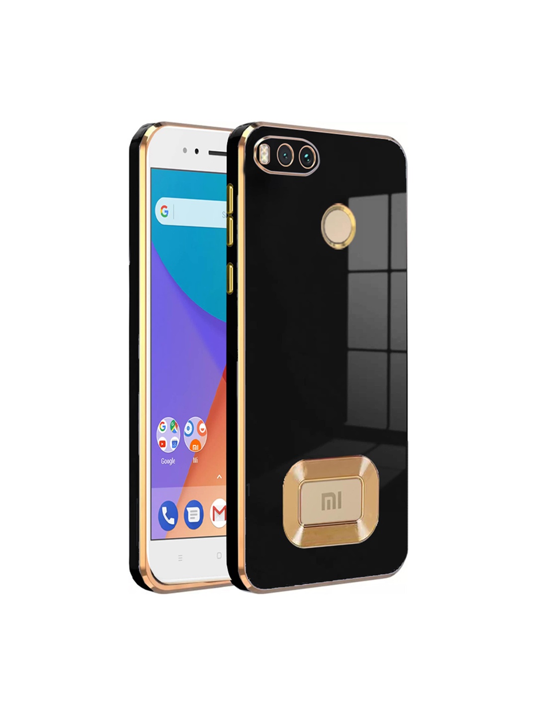 

Karwan MI A1 2022 Camera Protection & Phone Back Cover, Black