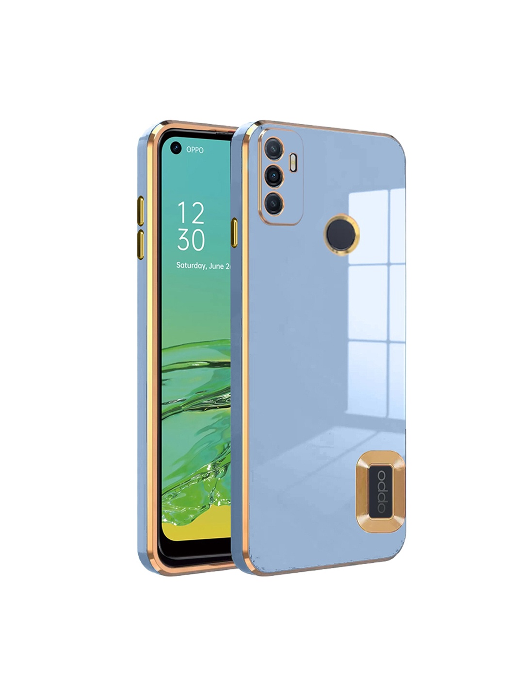 

Karwan Oppo A 33 Camera Protection & Phone Back Cover, Blue