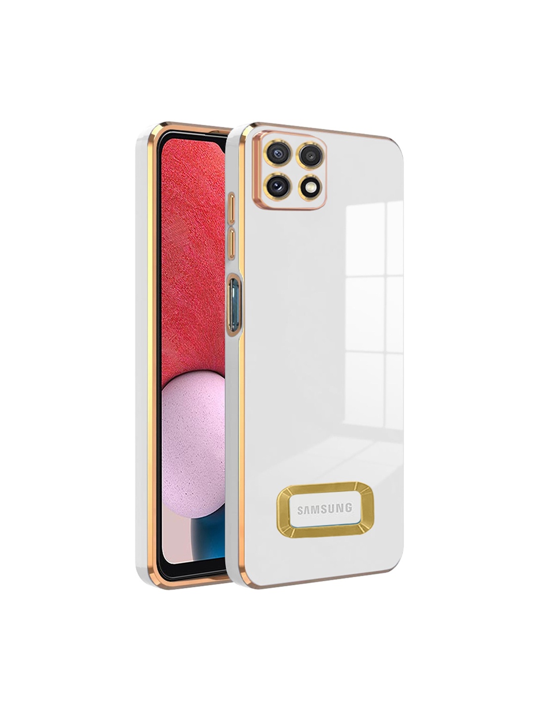 

Karwan Shock Proof Samsung A22 5G Phone Back Case, White