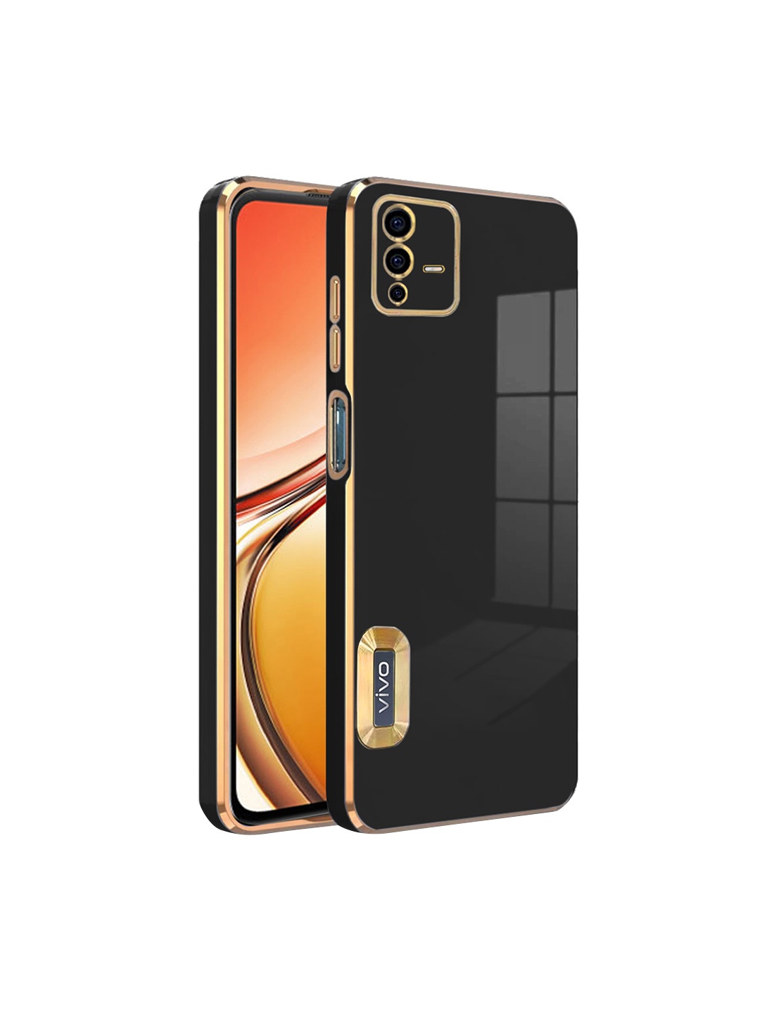 

Karwan Camera Protection Vivo V23 Phone Back Case, Black