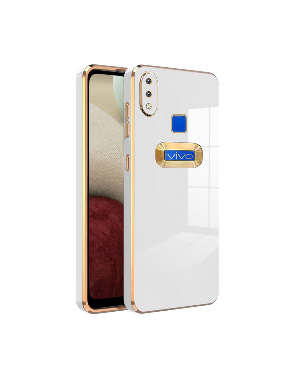 

Karwan Camera Protection Vivo Y91 Phone Back Case, White