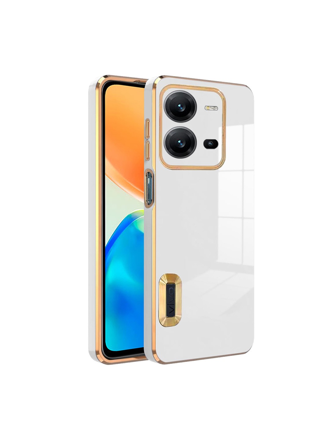 

Karwan Camera Protection Vivo V25 Phone Back Case, White