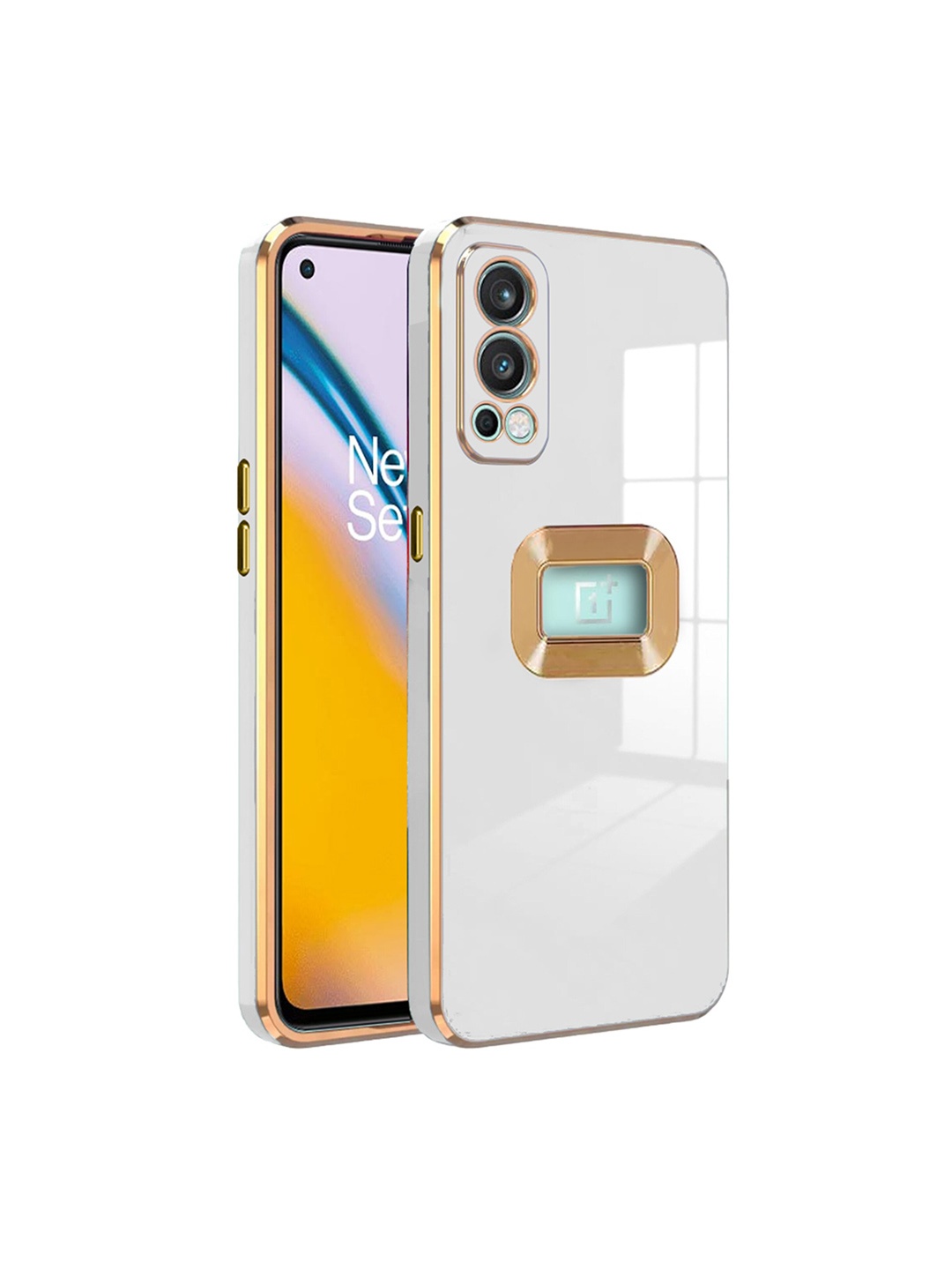 

Karwan Shock-Proof & Camera Protection OnePlus Nord 2 Phone Back Case, White