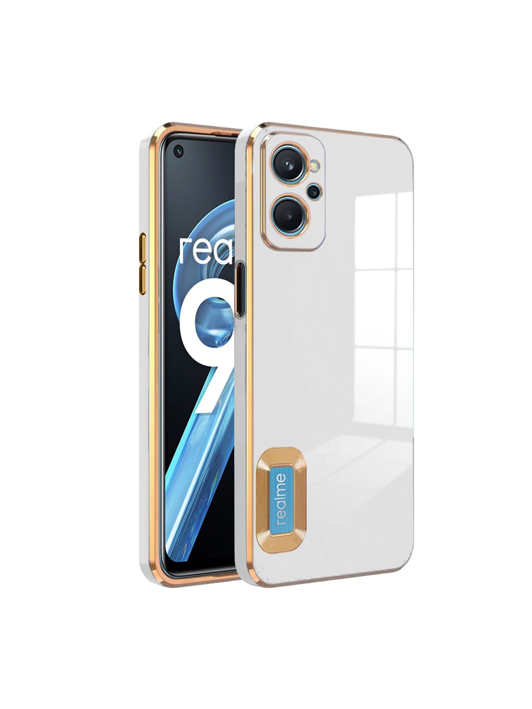 

Karwan Camera Protection REALME 9i Phone Back Case, White