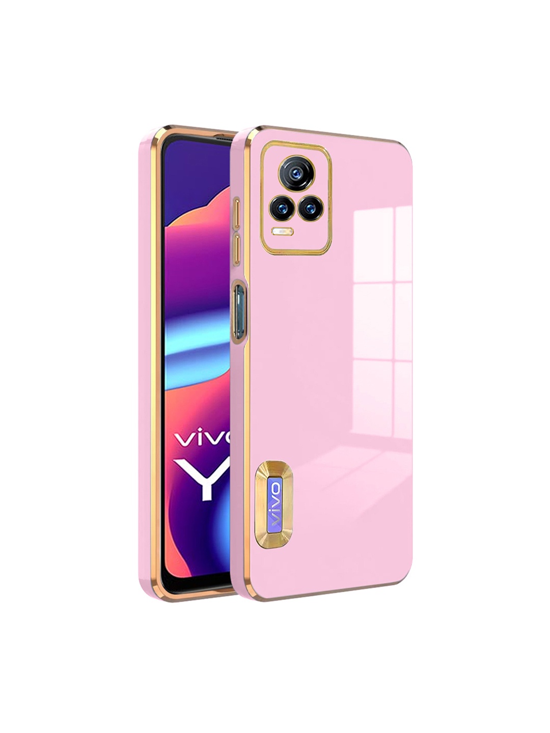 

Karwan Camera Protection Vivo Y73 Back Case, Pink