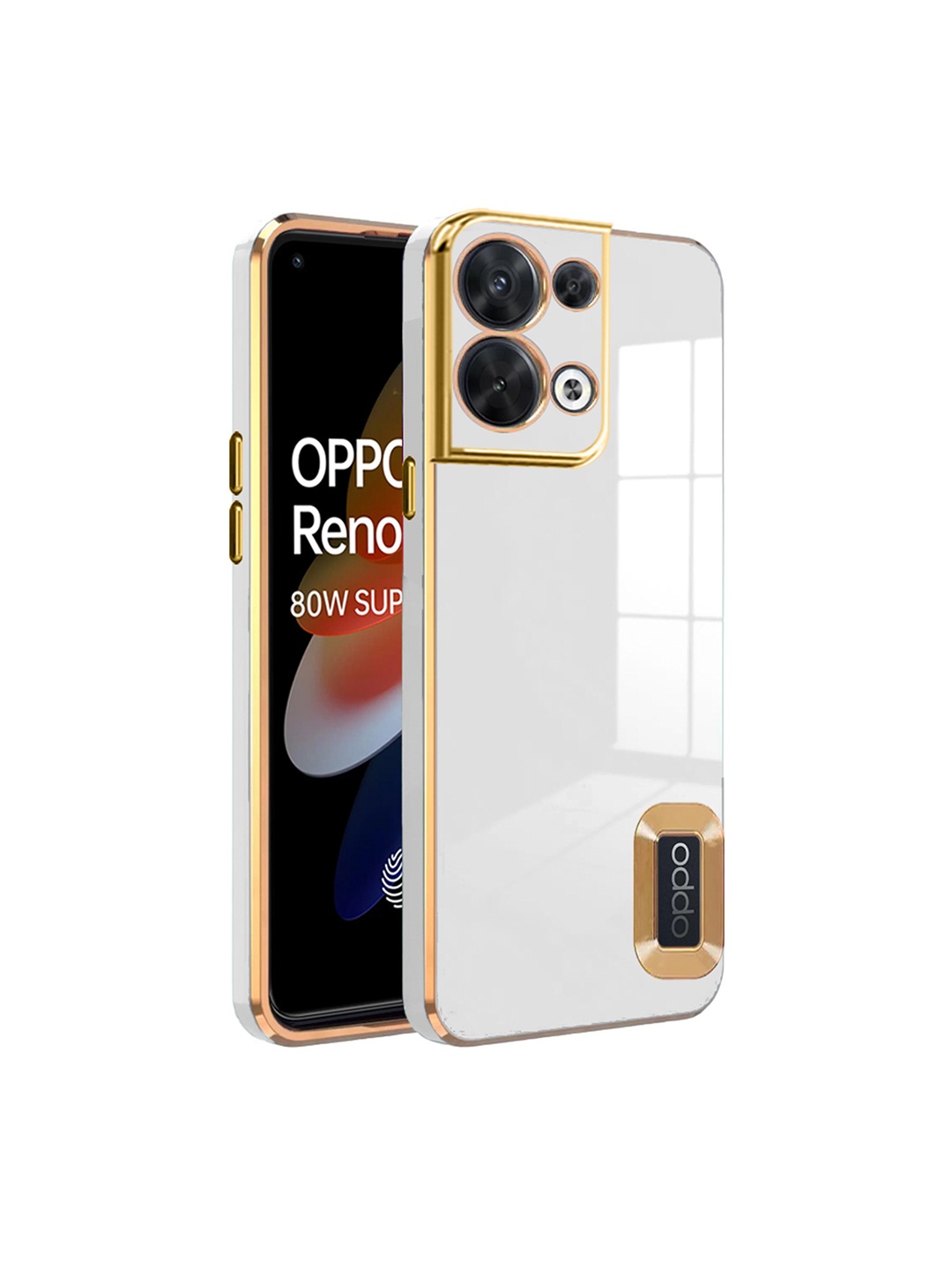 

Karwan Oppo Reno 8 Camera Protection & Phone Back Cover, White