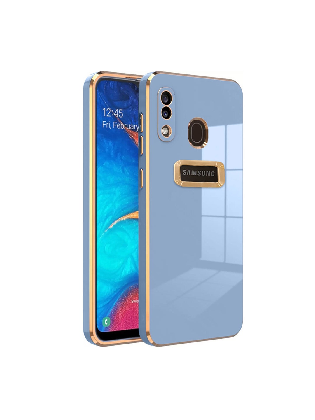 

Karwan Camera Protection Samsung A20 Back Case, Blue