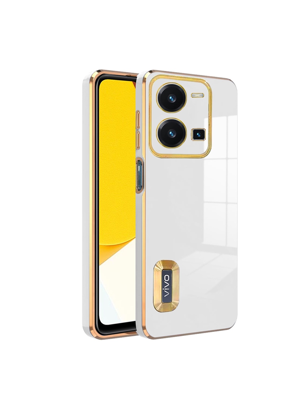 

Karwan Vivo Y35 Camera Protection & Phone Back Cover, White