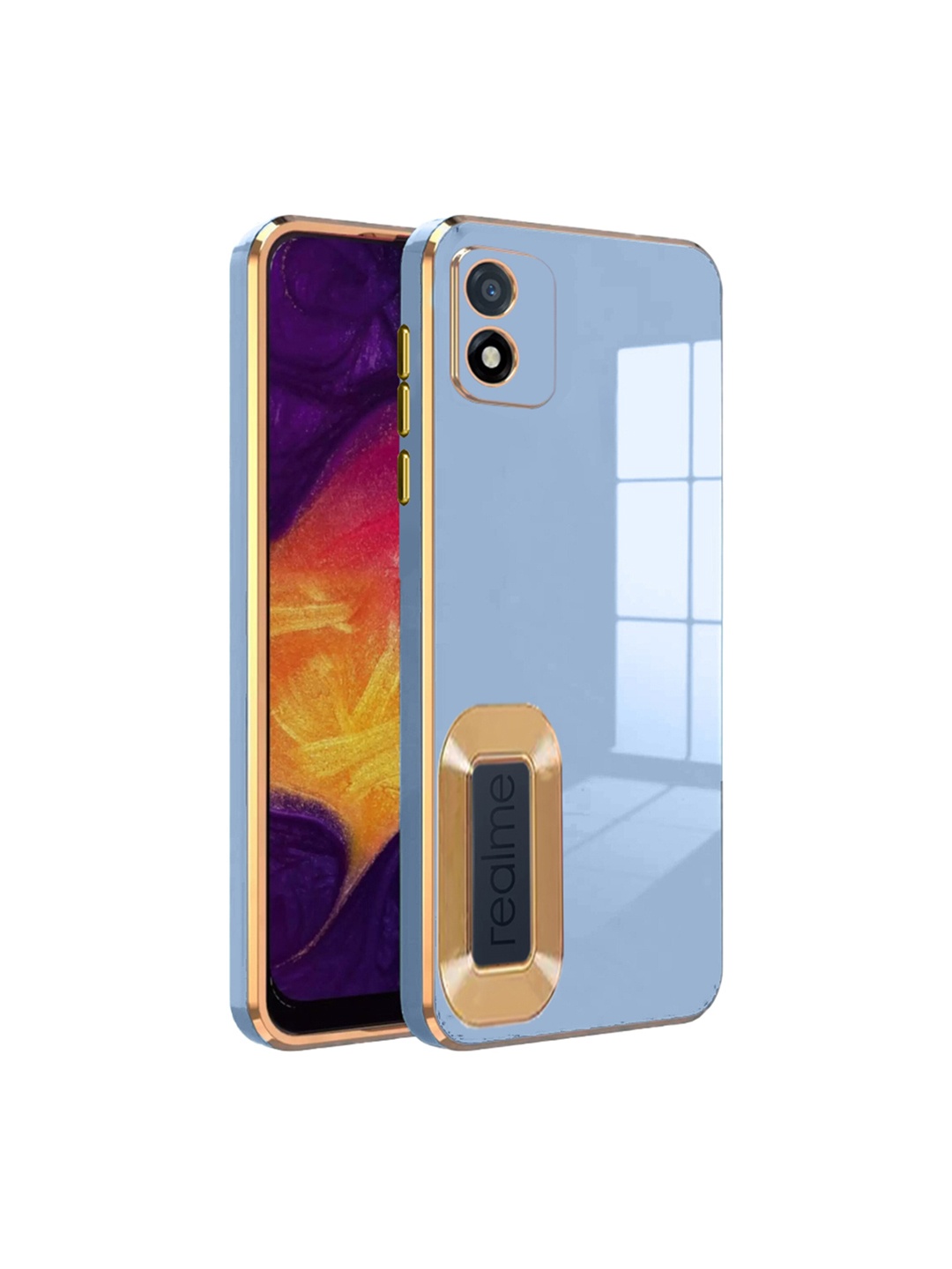 

Karwan Camera Protection REALME C 20 Back Case, Blue