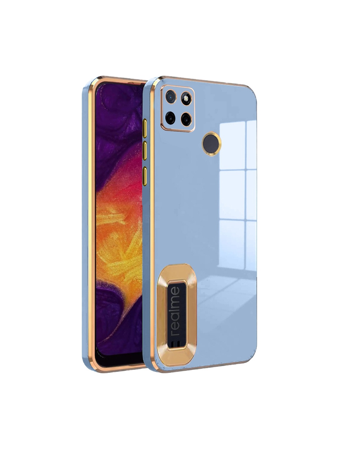 

Karwan Sweat-Proof & Camera Protection REALME C 21Y Back Case, Blue