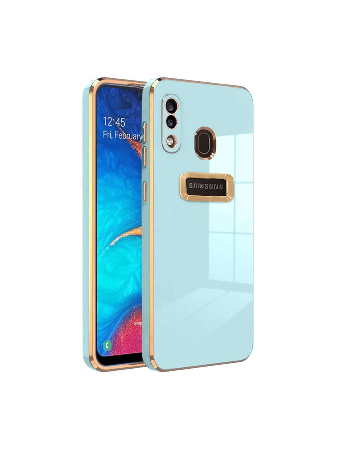 

Karwan Sweat-Proof Samsung A20 Silicone Phone Back Case, Green