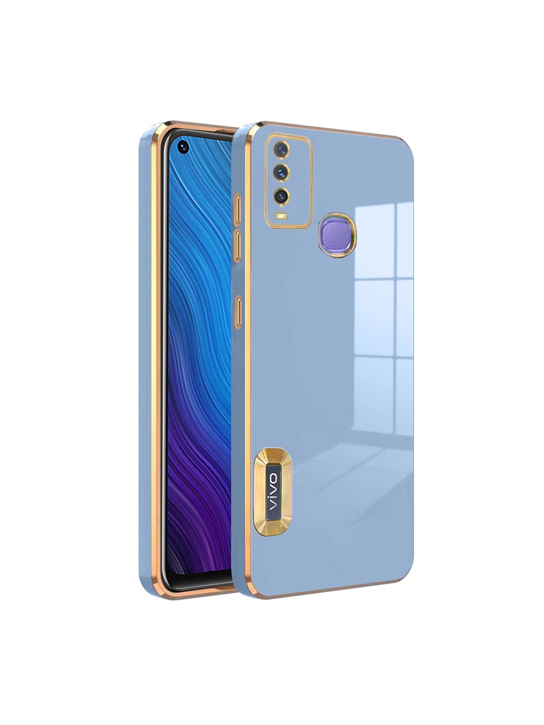 

Karwan Camera Protection Vivo Y50 Phone Back Case, Blue