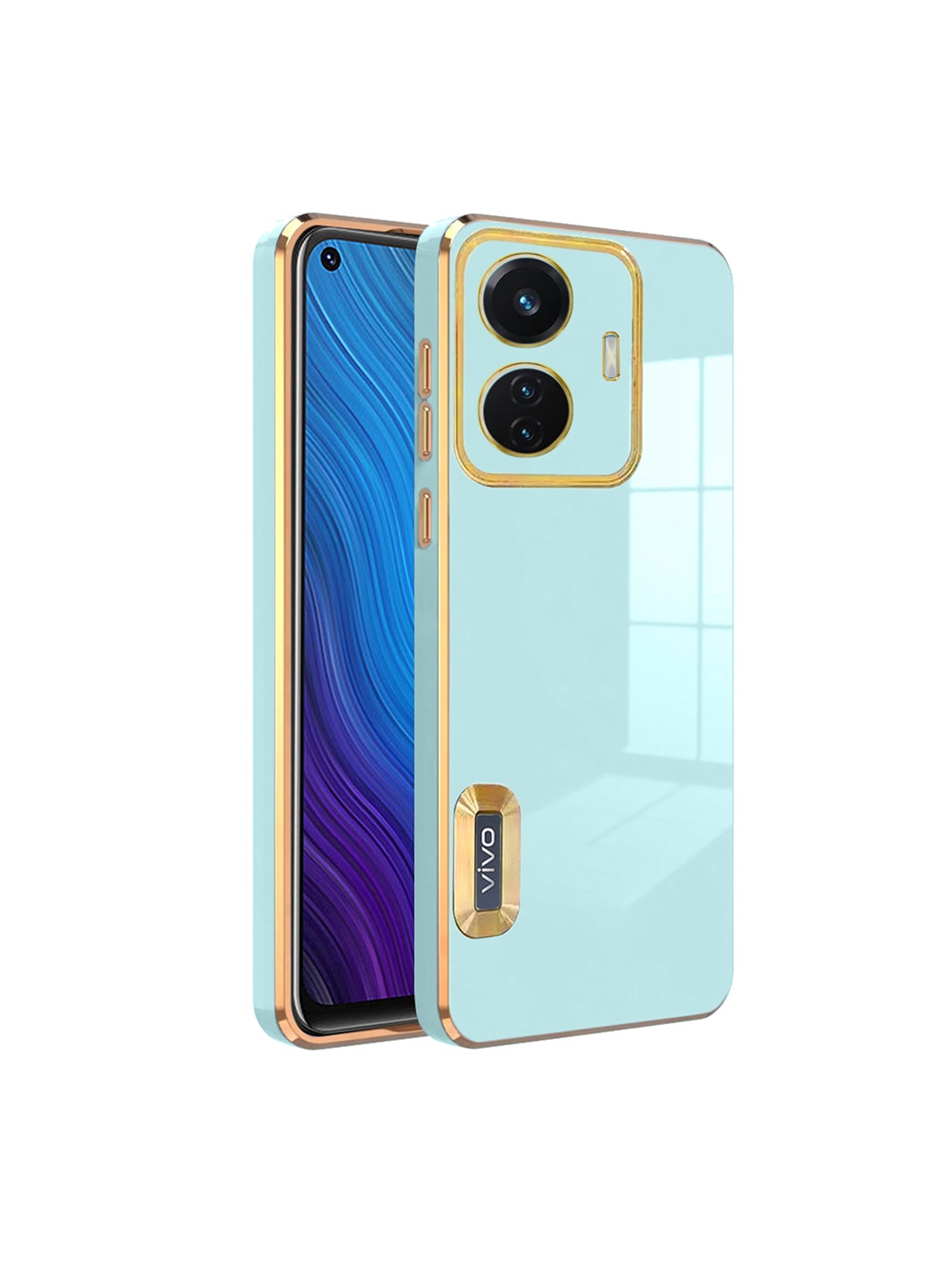 

Karwan Sweat-Proof Vivo T1 44W Silicone Phone Back Case, Green