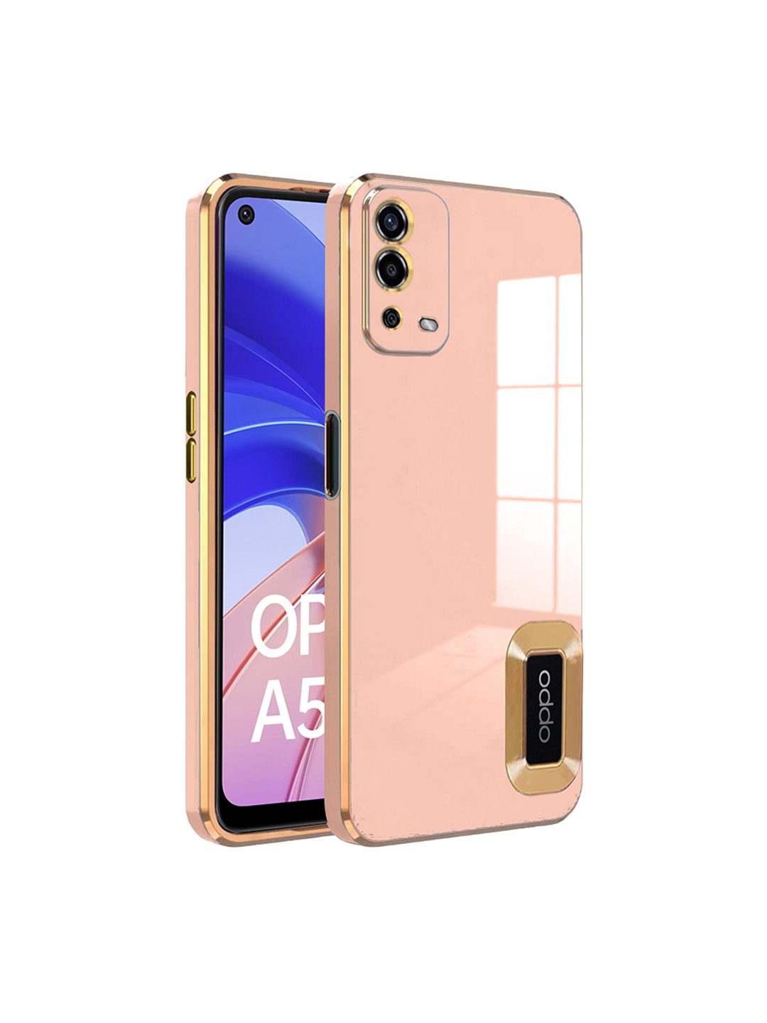 

Karwan Shock Proof Oppo A54 Phone Back Case, Peach