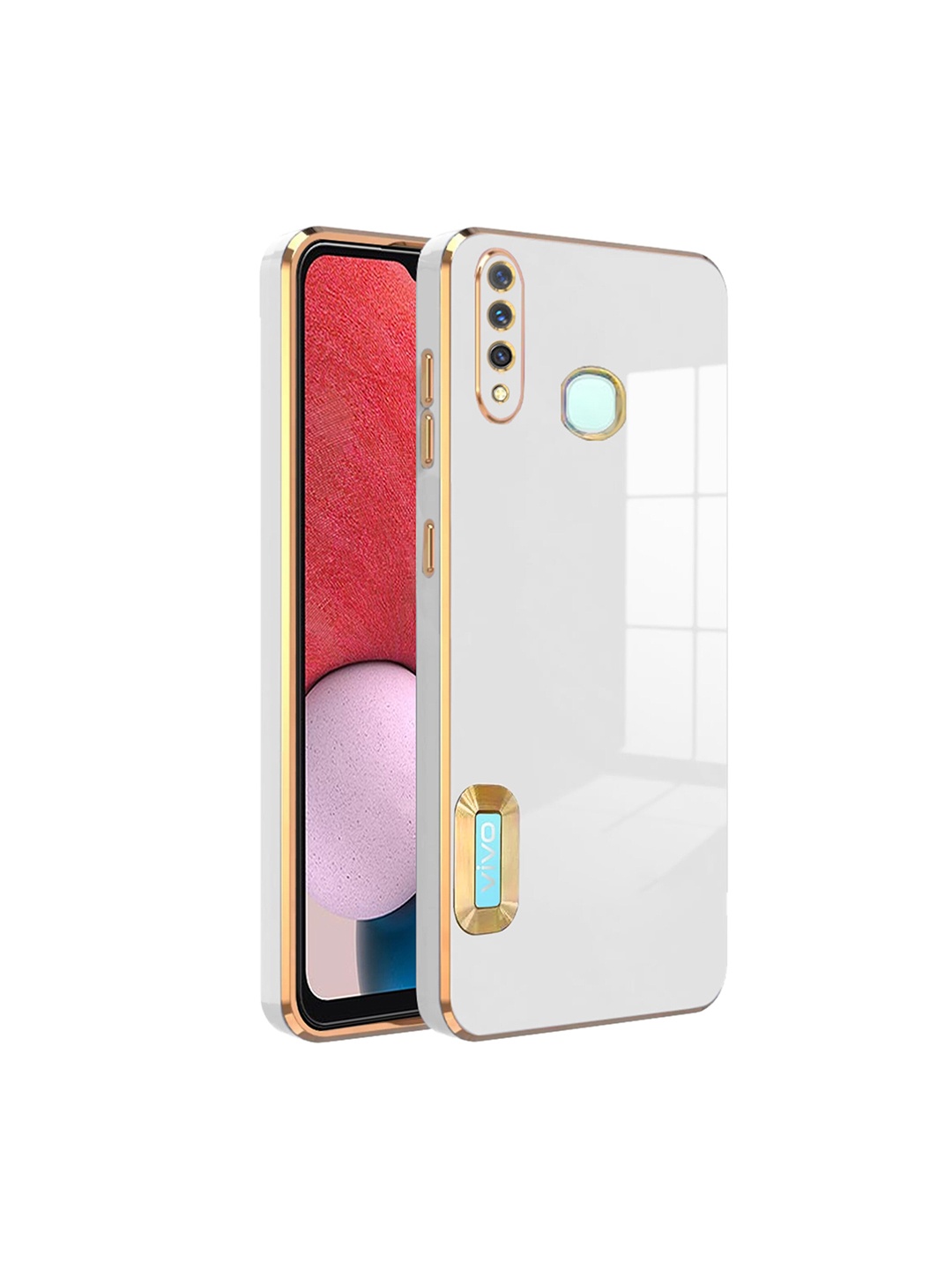

Karwan Sweat-Proof & Camera Protection Vivo Y19 Back Case, White