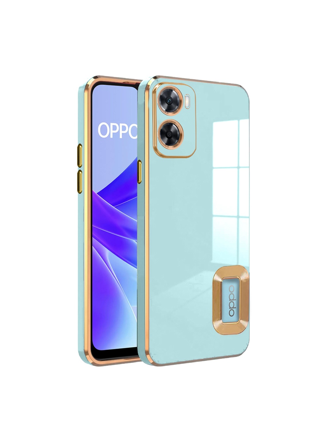 

Karwan Oppo A77 Camera Protection & Phone Back Cover, Green