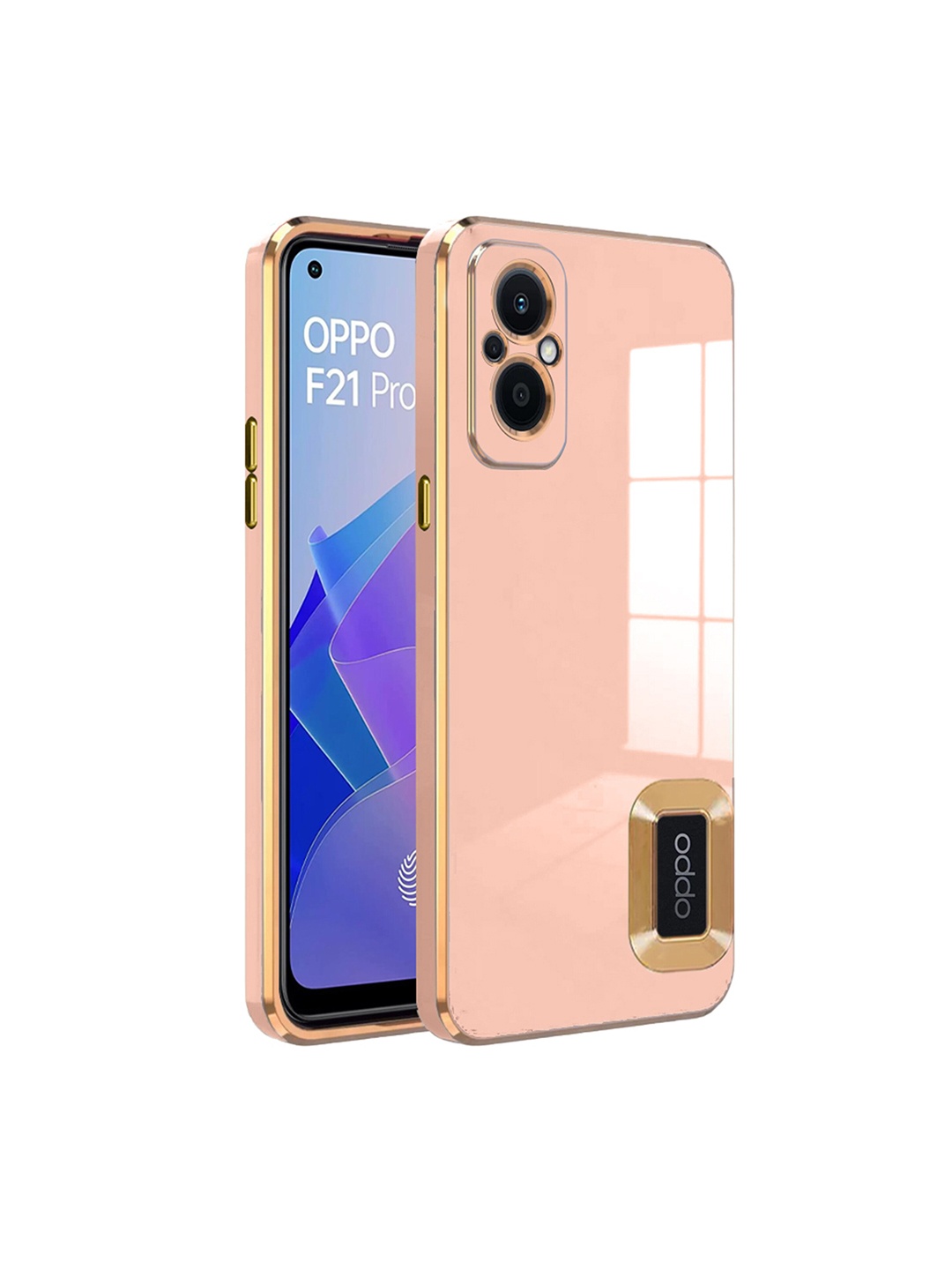 

Karwan Oppo F21 pro 5G Camera Protection & Phone Back Cover, Pink