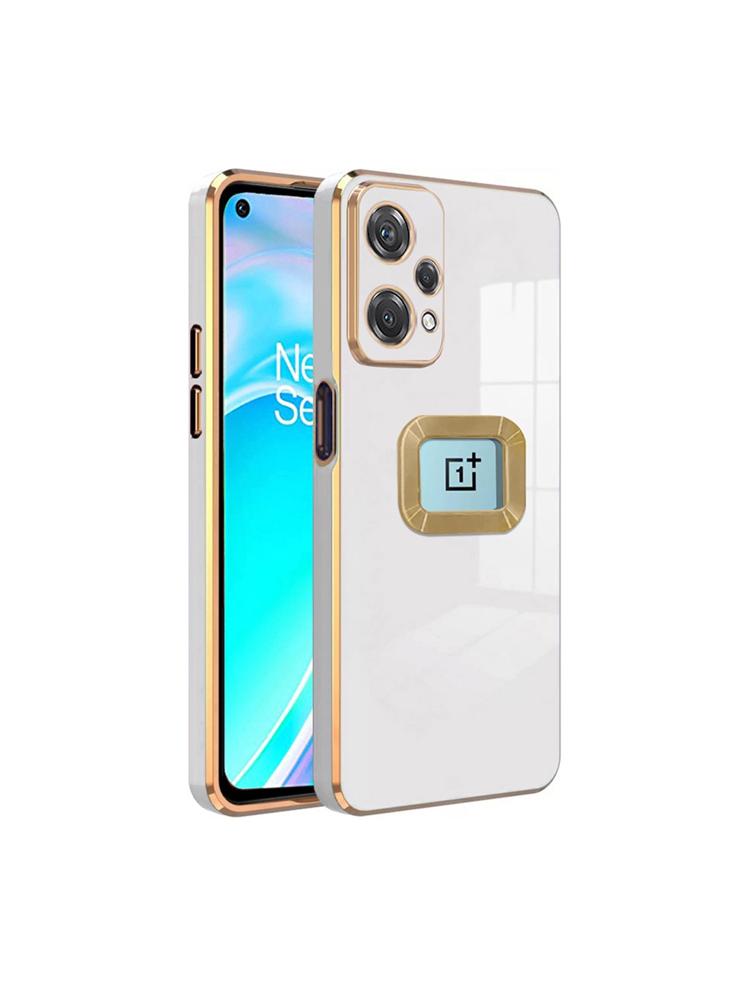 

Karwan Oneplus Nord Ce2 Lite Camera Protection & Phone Back Cover, White