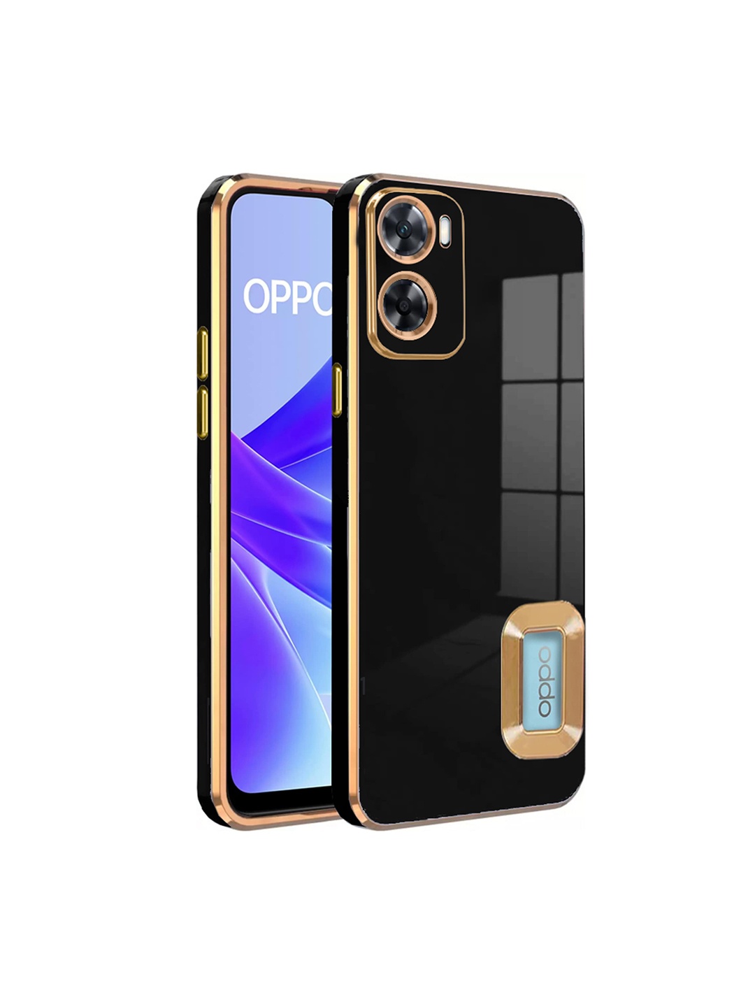 

Karwan Sweat-Proof & Camera Protection Oppo A57 2020 Silcone Phone Back Case, Black