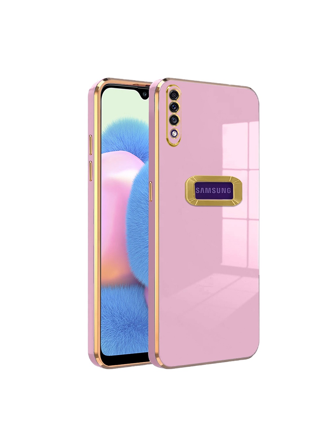 

Karwan Samsung A30S Camera Protection & Phone Back Cover, Pink