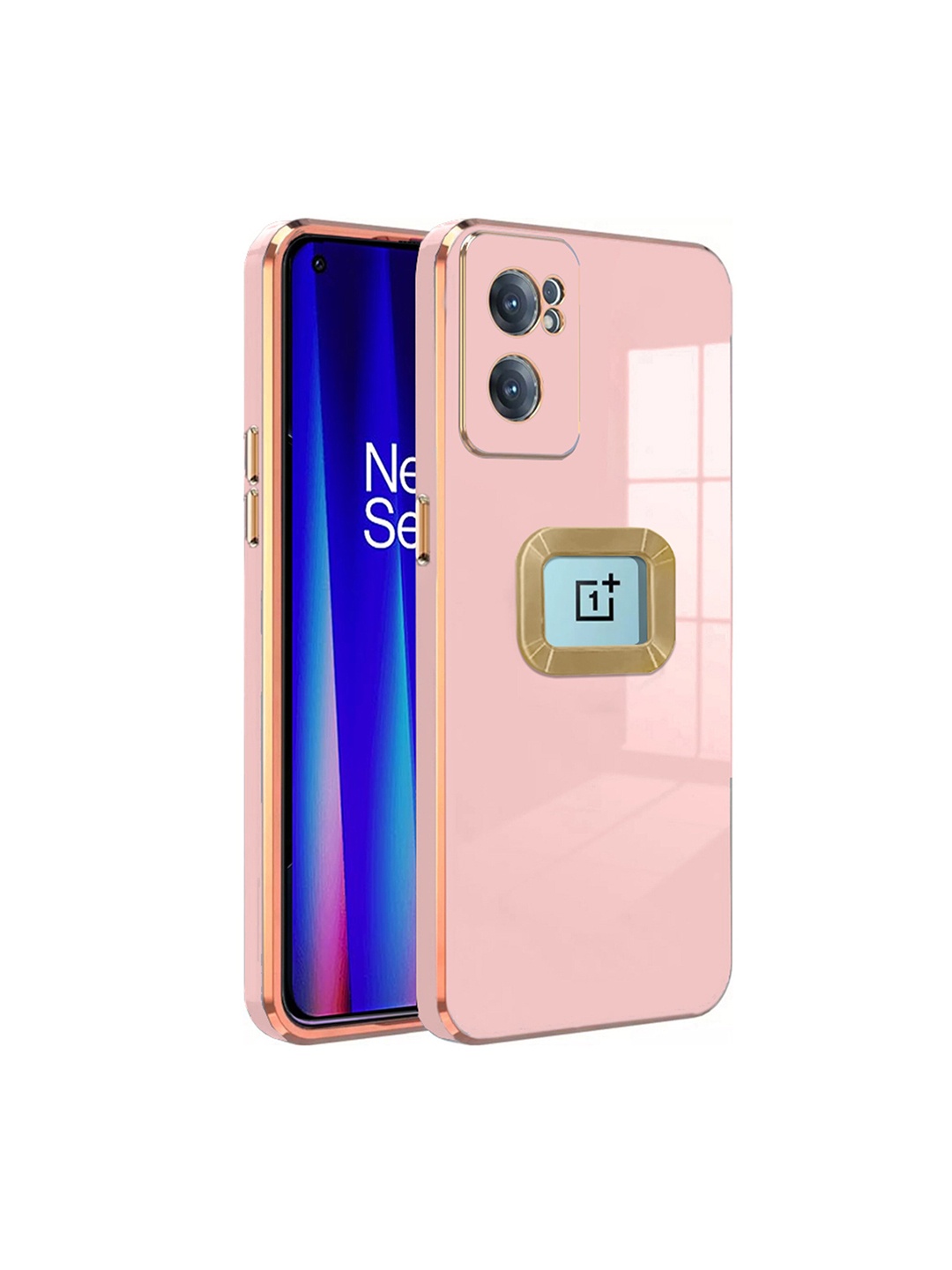

Karwan Sweat-Proof Oneplus nord ce2 Silicone Phone Back Case, Pink