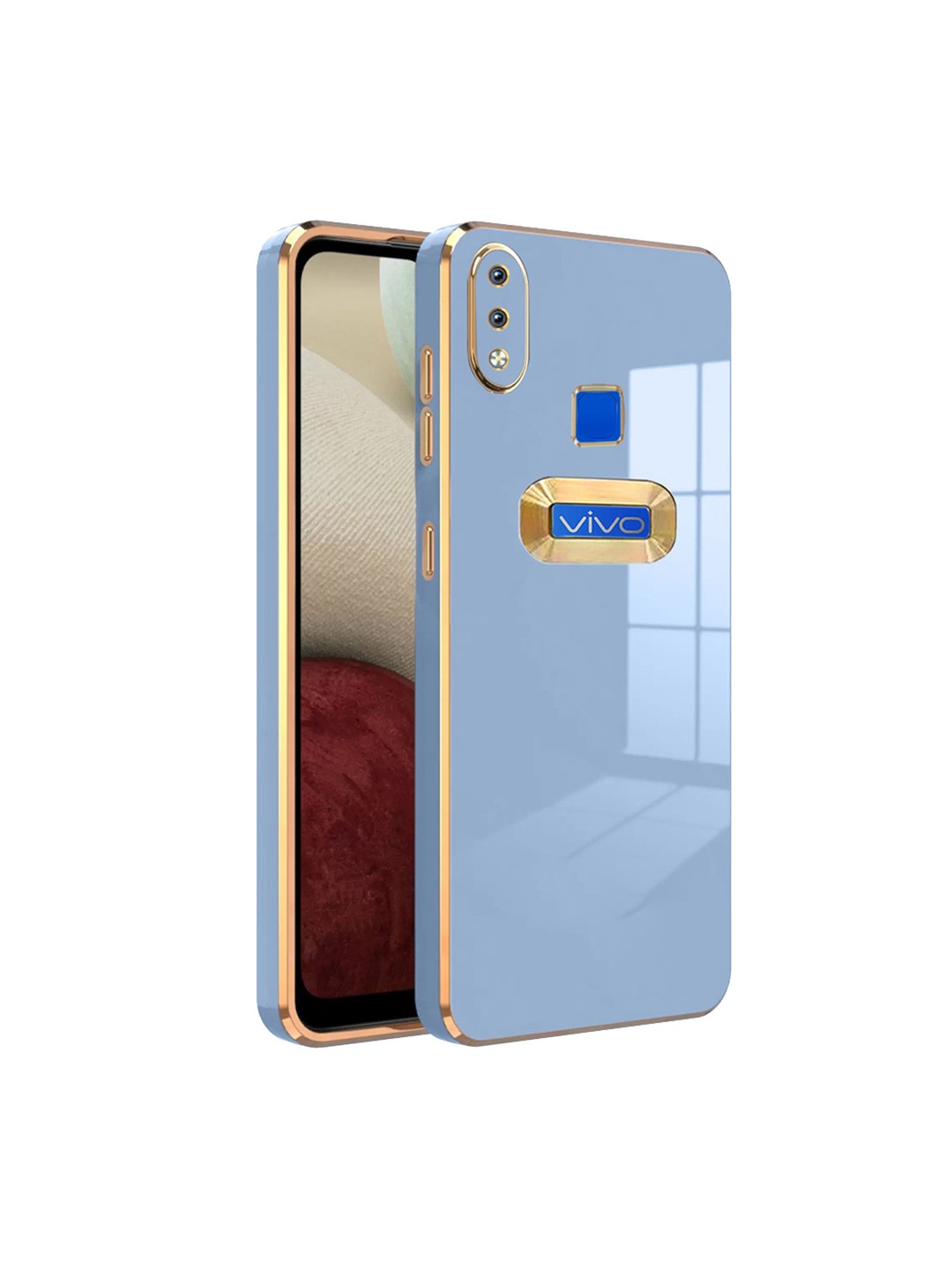 

Karwan Sweat-Proof & Camera Protection Vivo Y91 Silicone Phone Back Case, Blue