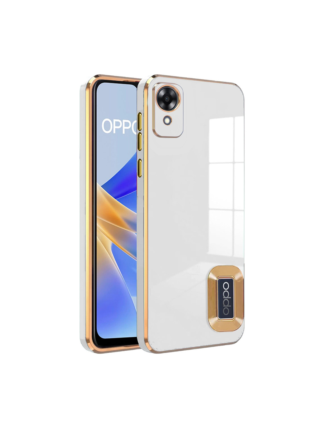 

Karwan Oppo A 17K Camera Protection & Phone Back Cover, White