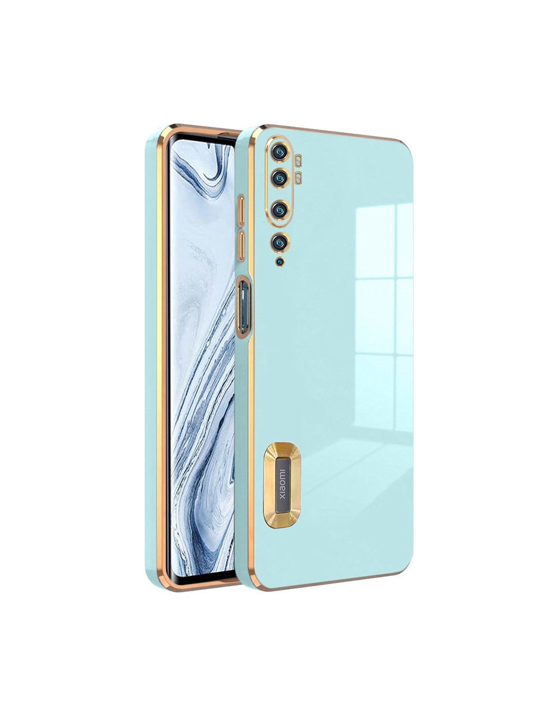 

Karwan Sweat-Proof & Camera Protection MI NOTE 10 pro Phone Back Case, Sea green