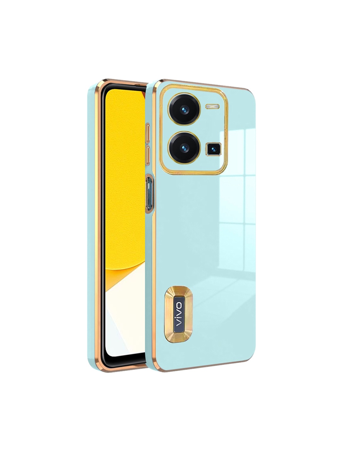 

Karwan Sweat-Proof & Camera Protection Vivo Y35 Silicone Phone Back Case, Green