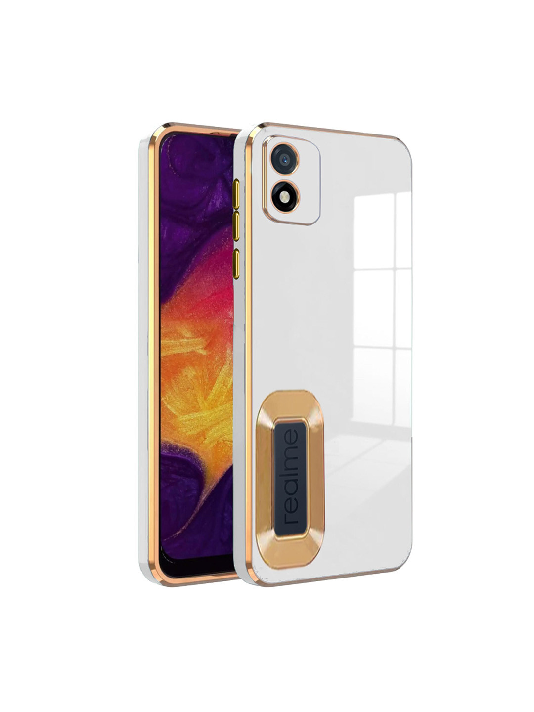 

Karwan Sweat-Proof & Camera Protection REALME C 20 Silicone Phone Back Case, White