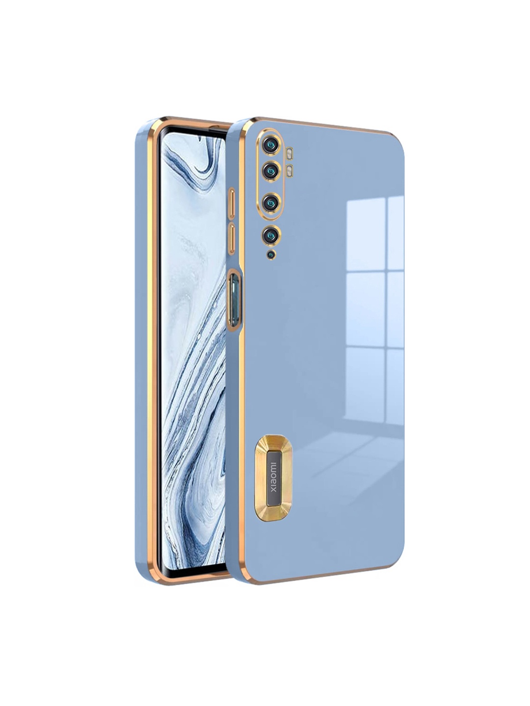 

Karwan MI NOTE 10 pro Silicone Phone Back Case, Blue