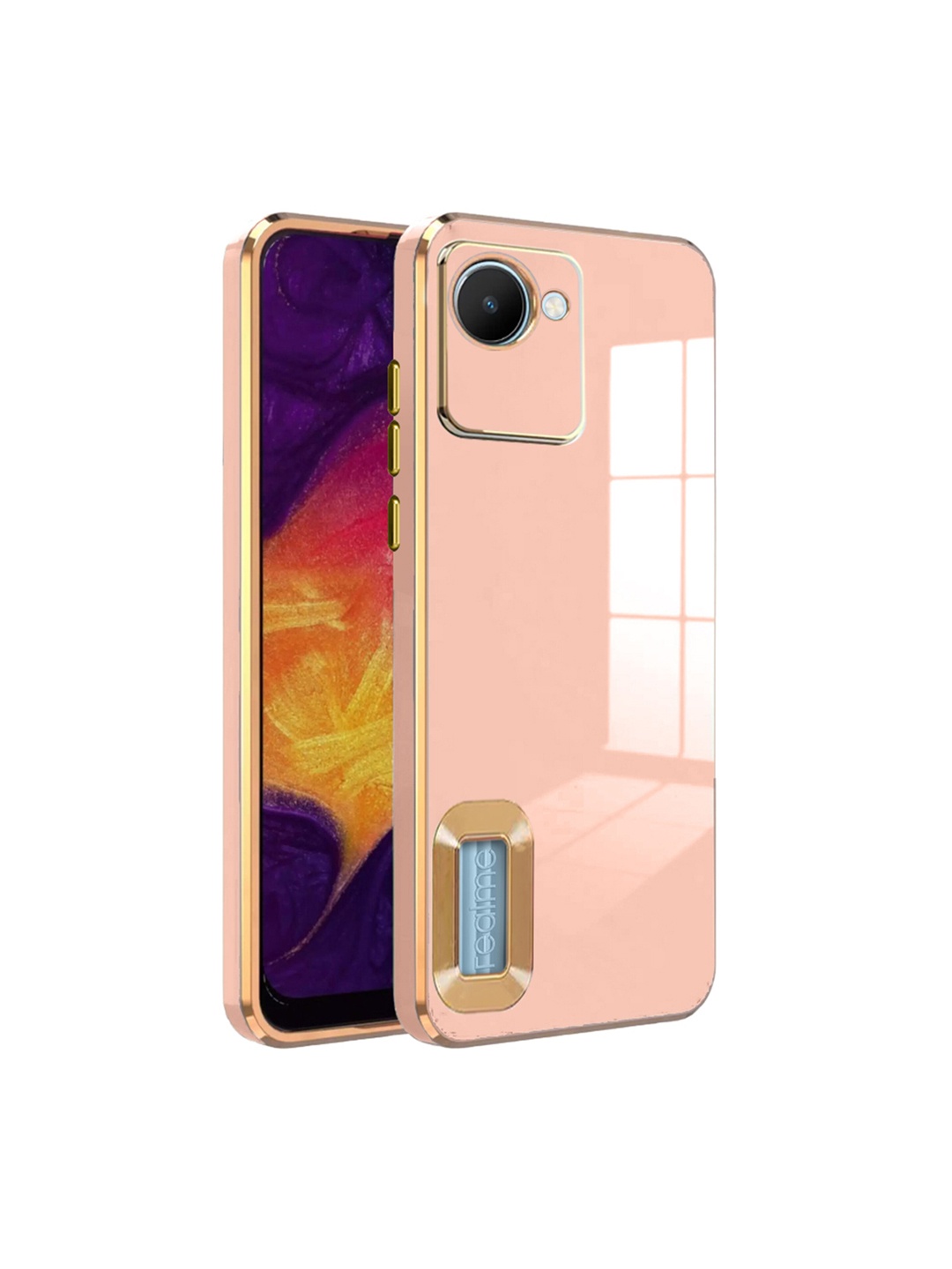 

Karwan Camera Protection REALME C30 Back Case, Peach