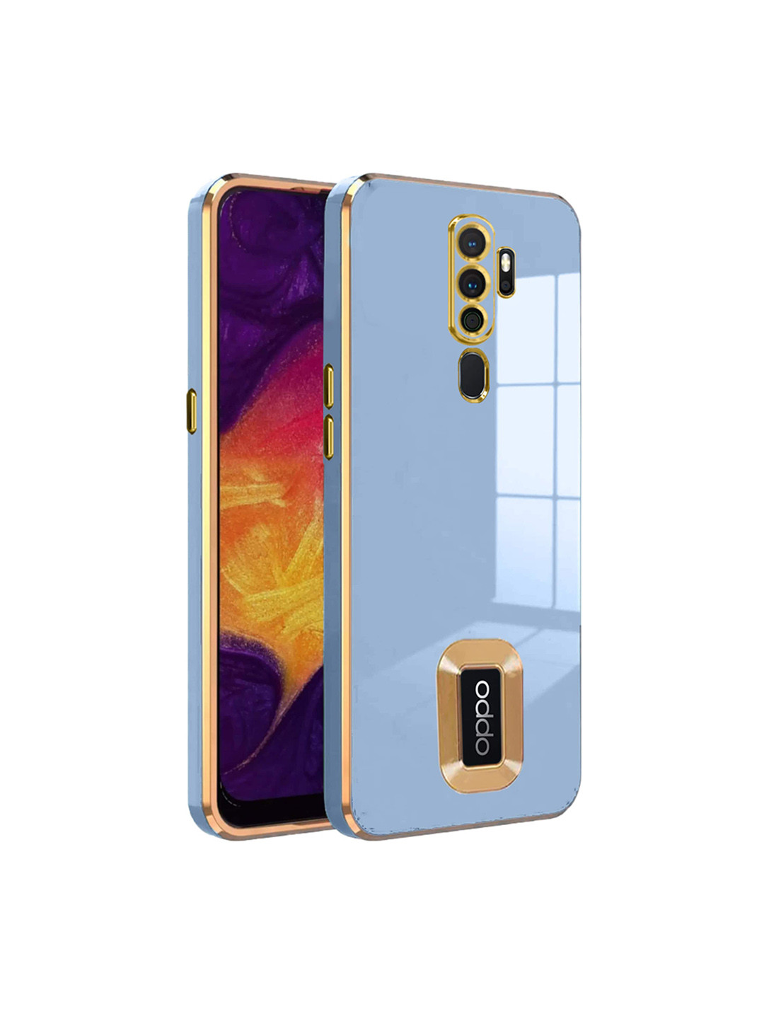 

Karwan Camera Protection Oppo A5 2020 Back Case, Blue