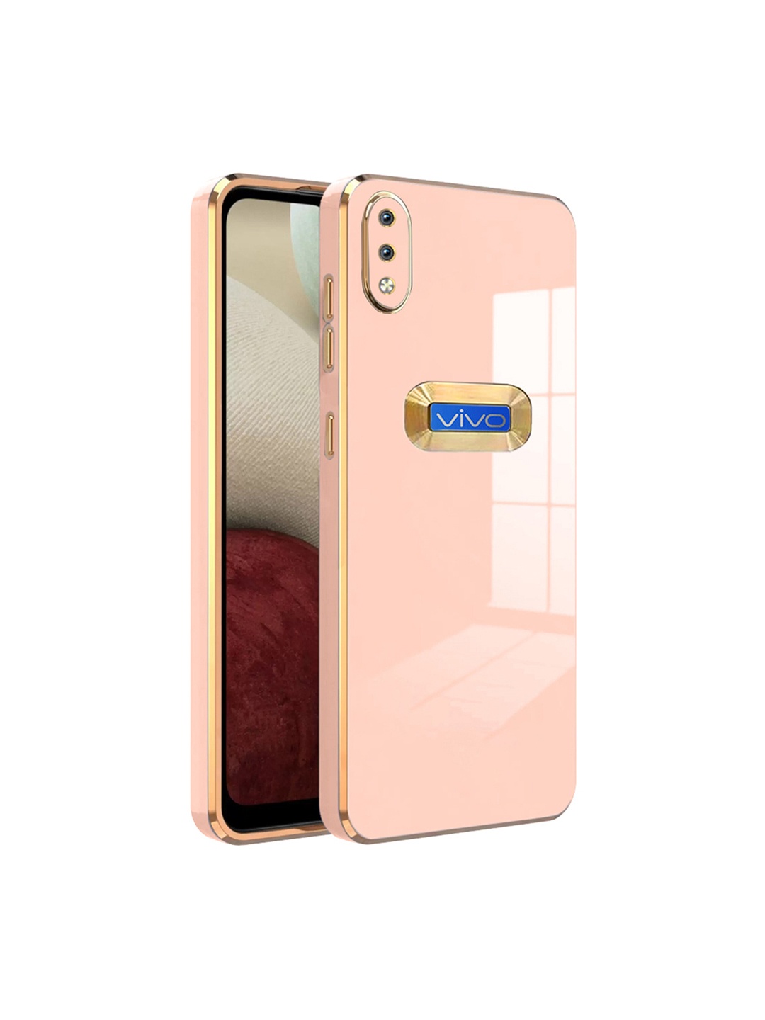 

Karwan Camera Protection Vivo Y93 Back Case, Peach