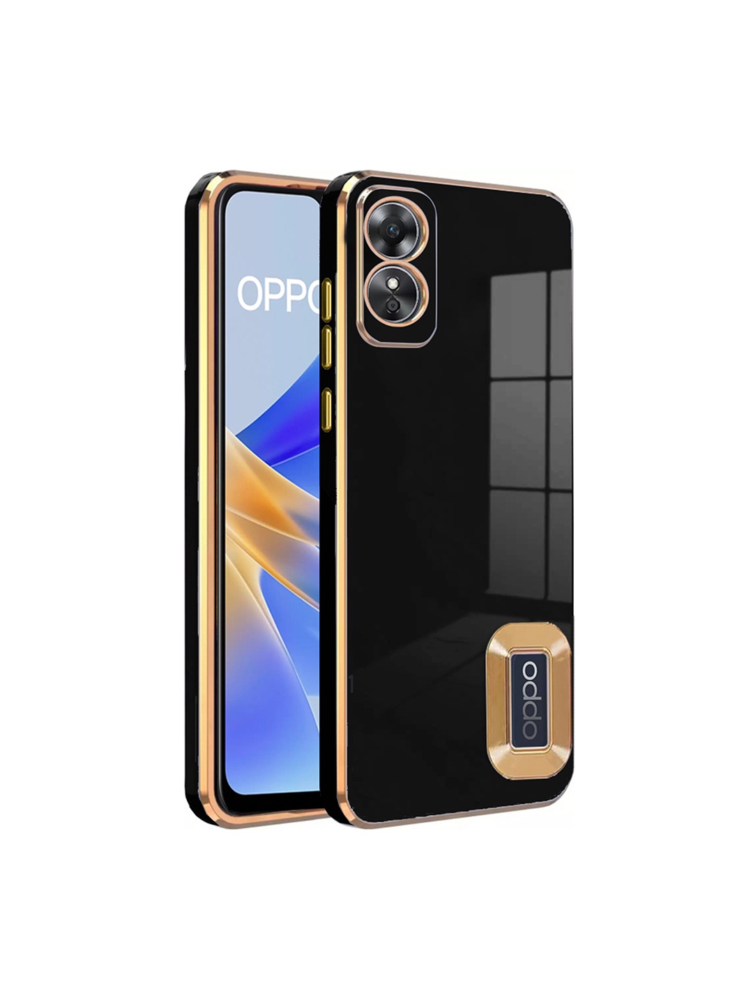 

Karwan Camera Protection Oppo A 17 Back Case, Black
