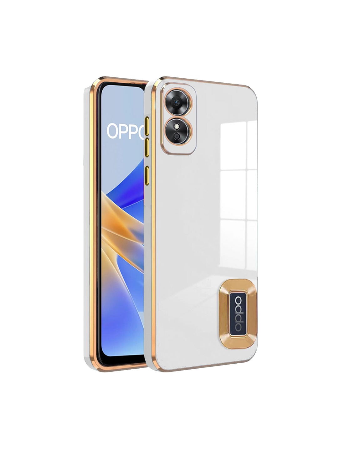 

Karwan Camera Protection Oppo A 17 Back Case, White