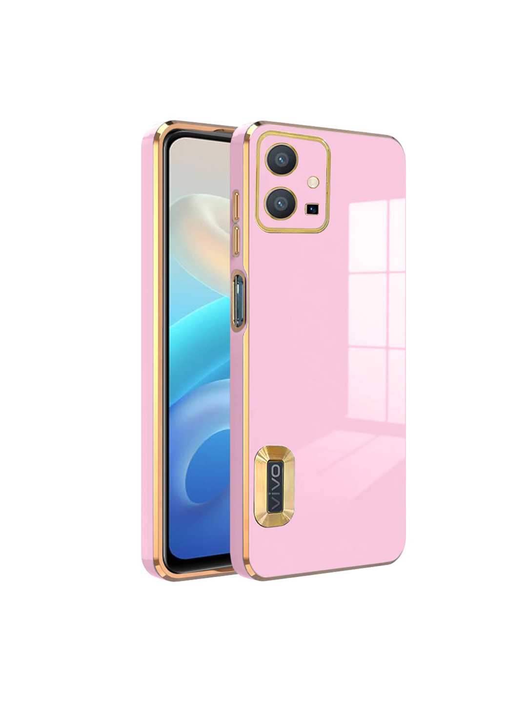 

Karwan Camera Protection Vivo Y55 Back Case, Pink