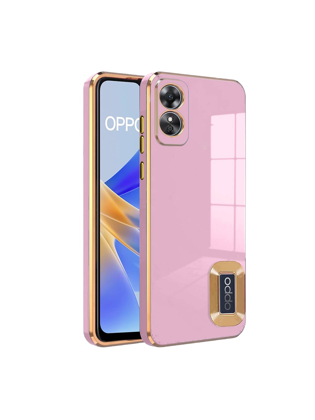 

Karwan Camera Protection Oppo A 17 Back Case, Pink