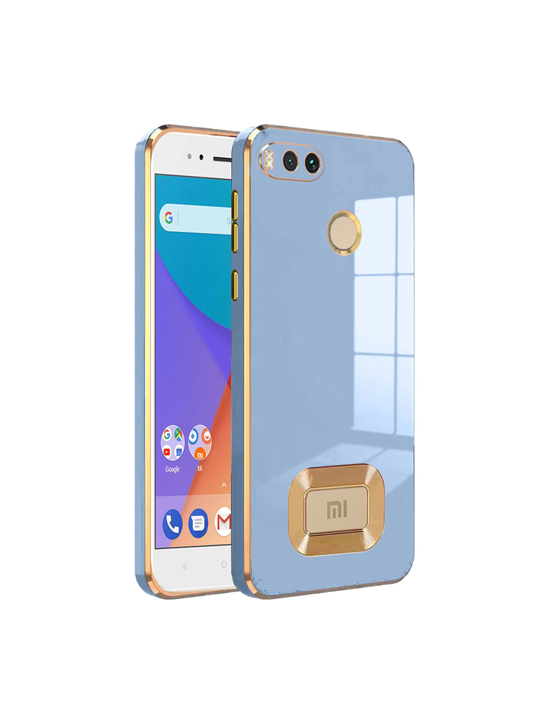 

Karwan Camera Protection MI A1 2022 Back Case, Blue